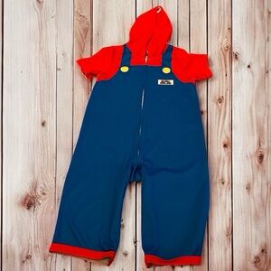 Nintendo Super Mario Hooded  Romper Costume Cosplay